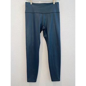 Athleta Elation Ultra High Rise Shimmer Tight Black Ankle Size Medium